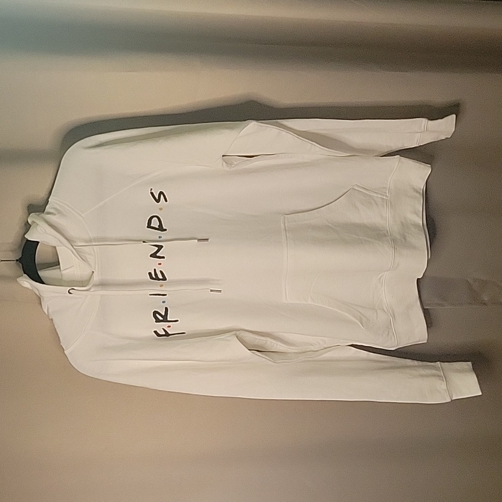 Friends by Love Tribe Sweatshirt Hooded Longsleeve White